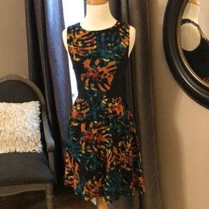 Kensie lined chiffon dress